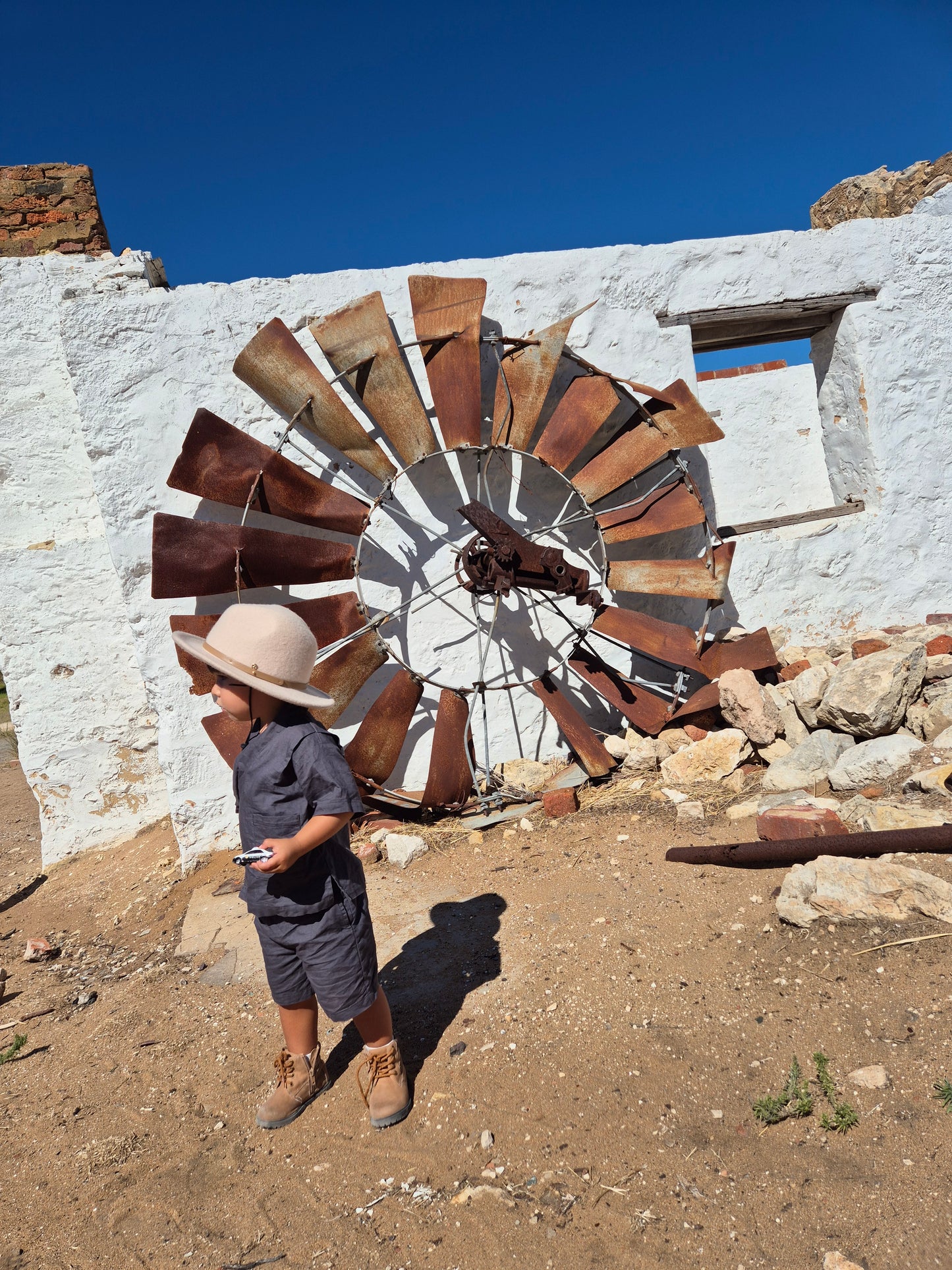 Organic Jinbei Set - Stormy Mauve (藍色)