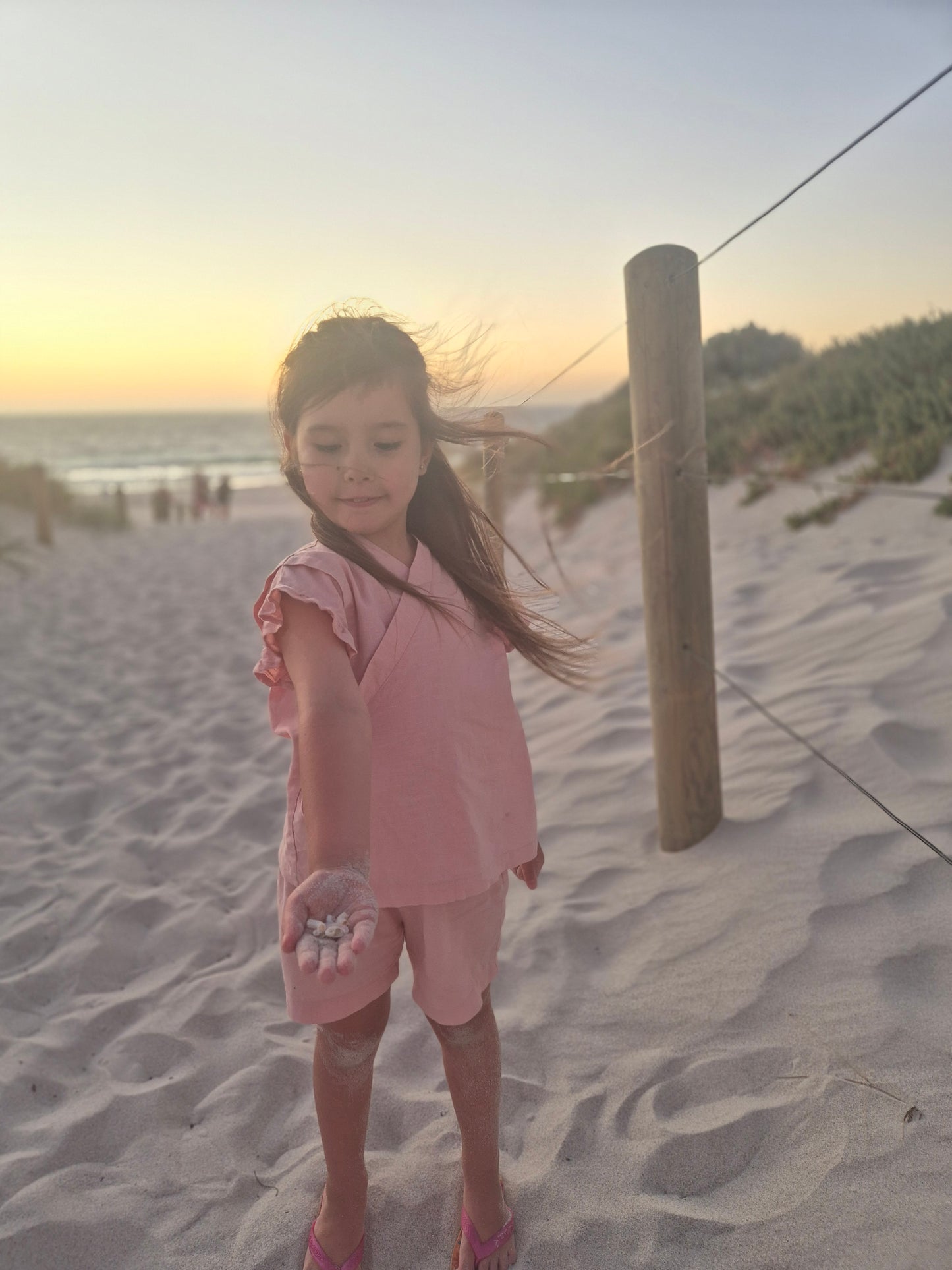 Organic Jinbei Set - Dusky Coral (桃珊瑚)